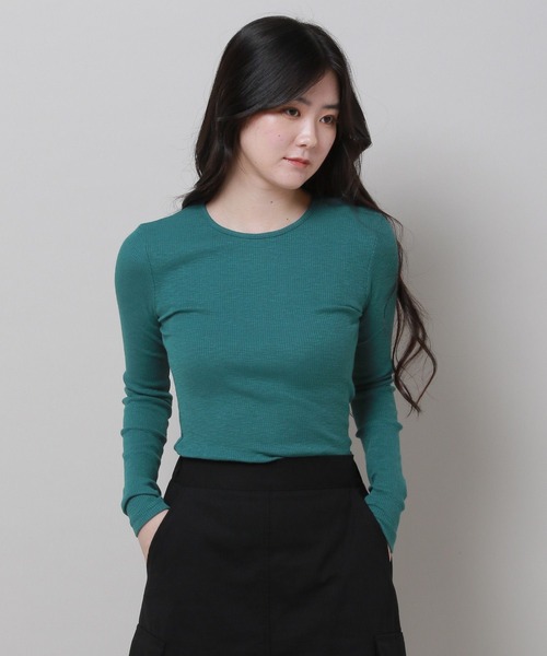 3.3 Field Trip （3.3フィールドトリップ）の「3.3 Field Trip／スリムフィットロングスリーブ  2978692（Tシャツ/カットソー・レディース・アイボリー/グリーン/イエロー/ブラック・FREE）」の22枚目の写真