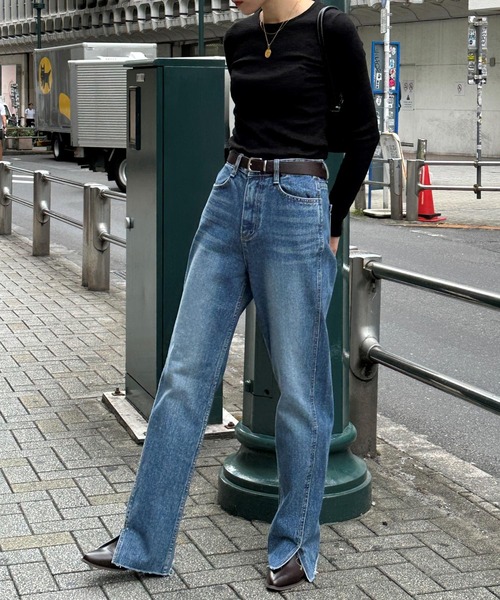 3.3 Field Trip （3.3フィールドトリップ）の「3.3 Field Trip／スリムフィットロングスリーブ  2978692（Tシャツ/カットソー・レディース・アイボリー/グリーン/イエロー/ブラック・FREE）」の6枚目の写真