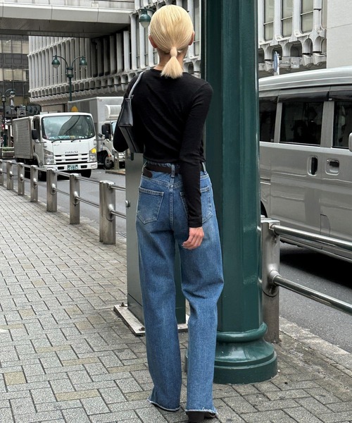 3.3 Field Trip （3.3フィールドトリップ）の「3.3 Field Trip／スリムフィットロングスリーブ  2978692（Tシャツ/カットソー・レディース・アイボリー/グリーン/イエロー/ブラック・FREE）」の8枚目の写真