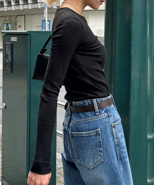 3.3 Field Trip （3.3フィールドトリップ）の「3.3 Field Trip／スリムフィットロングスリーブ  2978692（Tシャツ/カットソー・レディース・アイボリー/グリーン/イエロー/ブラック・FREE）」の10枚目の写真