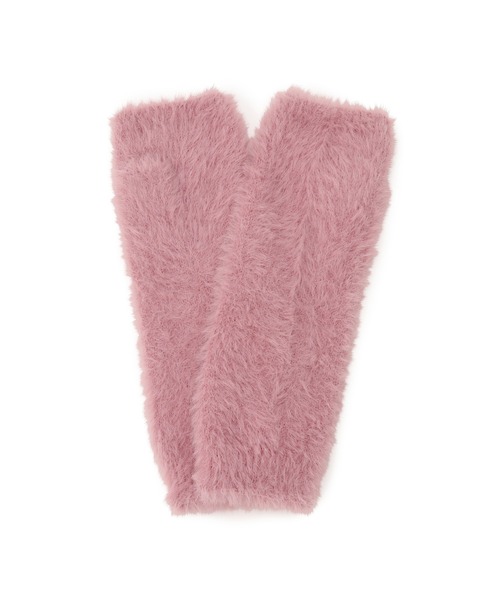 ROPE' PICNIC（ロペピクニック）の「シャギーフィンガーレスグローブ（手袋・レディース・ピンク/キナリ/ベージュ・FREE）」の5枚目の写真