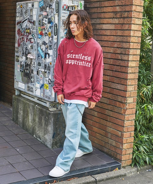 Freada ダメージ加工スウェット ダメージ加工スウェット｜フリークスストアの通販｜&mall
