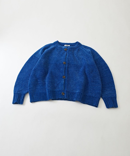 CUBE SUGAR(キューブシュガー)の「モール×ループヤーンニット切替カーディガン(カーディガン/ボレロ・レディース・ホワイト/オレンジ/イエロー/ブルー・M)」の19枚目の写真