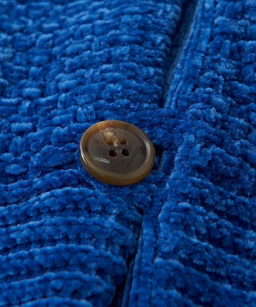 CUBE SUGAR(キューブシュガー)の「モール×ループヤーンニット切替カーディガン(カーディガン/ボレロ・レディース・ホワイト/オレンジ/イエロー/ブルー・M)」の21枚目の写真