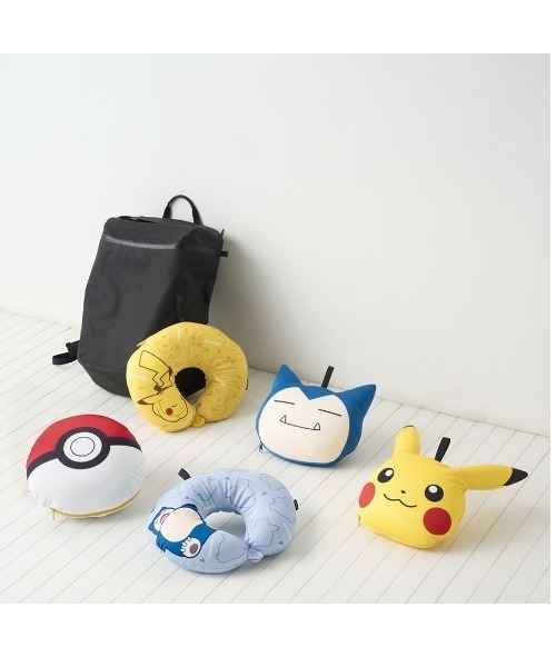 ポケットモンスター(ポケットモンスター)の「ポケットモンスター/ポケモン/モンスターボールにもカビゴンにもなる3WAYネックピロー(クッション/クッションカバー・レディース・ブルー・FREE)」の10枚目の写真