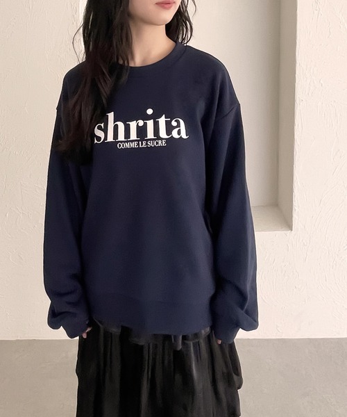 shrita（シュリータ）の「【shrita】プリントロゴスウェット