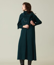 【WOMEN】ANTI PILLING WOOL Aラインワンピース