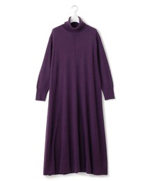 【WOMEN】ANTI PILLING WOOL Aラインワンピース
