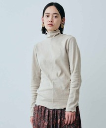 MEDE19F 吸湿発熱コットンハイネックトップス
