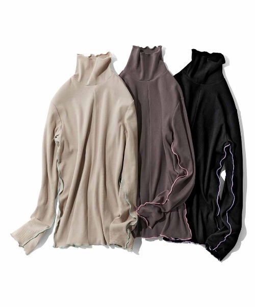 MEDE19F（メデジュウキュウ）の「ＭＥＤＥ１９Ｆ　吸湿発熱コットンハイネックトップス（その他トップス・レディース・ブラウン/ベージュ/チャコールグレー・X-LARGE/MEDIUM/LARGE）」の10枚目の写真