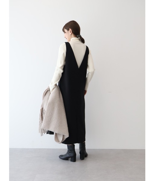 AMERICAN HOLIC(アメリカンホリック)の「バイパチリブタートルニットプルオーバー(ニット/セーター・レディース・ブラック/その他9/アイボリー/ブラウン/レッド・M/L)」の15枚目の写真