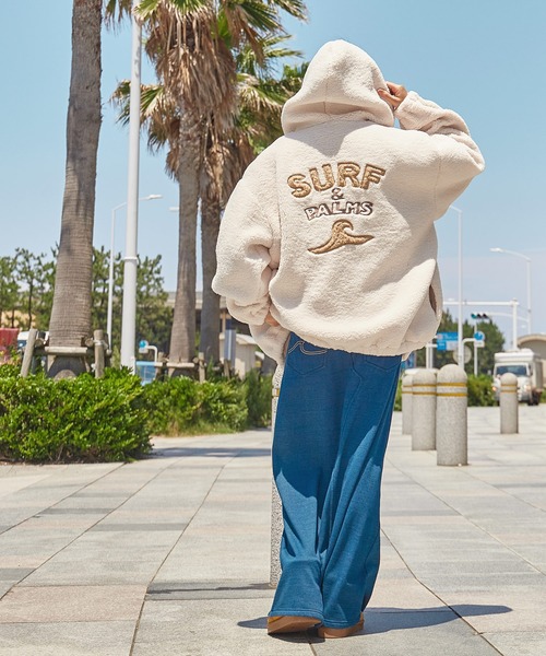 レディース Leona surf ロングボアジャケット