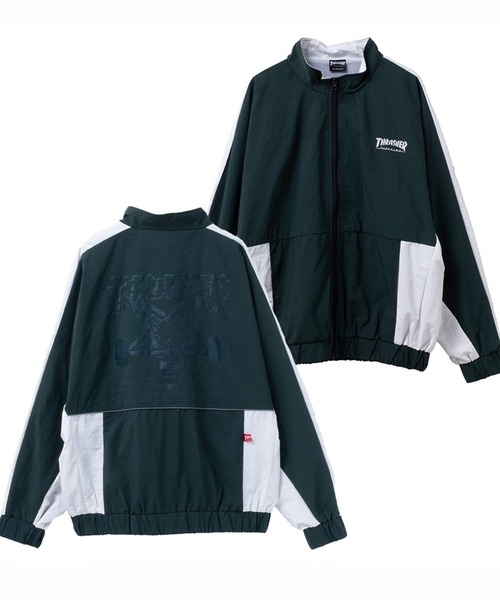THRASHER（スラッシャー）の「【THRASHER/スラッシャー】 裏メッシュブルゾン（ブルゾン・メンズ・グリーン/ホワイト/ブラック/ブラック×グレー/パープル/グレー・L/XL/M）」の6枚目の写真