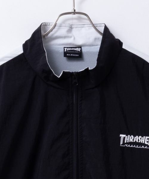THRASHER（スラッシャー）の「【THRASHER/スラッシャー】 裏メッシュブルゾン（ブルゾン・メンズ・グリーン/ホワイト/ブラック/ブラック×グレー/パープル/グレー・L/XL/M）」の7枚目の写真