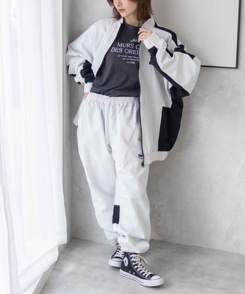 THRASHER（スラッシャー）の「【THRASHER/スラッシャー】 裏メッシュブルゾン（ブルゾン・メンズ・グリーン/ホワイト/ブラック/ブラック×グレー/パープル/グレー・L/XL/M）」の12枚目の写真