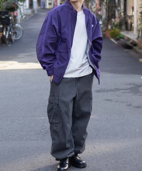 THRASHER（スラッシャー）の「【THRASHER/スラッシャー】 裏メッシュブルゾン（ブルゾン・メンズ・グリーン/ホワイト/ブラック/ブラック×グレー/パープル/グレー・L/XL/M）」の14枚目の写真