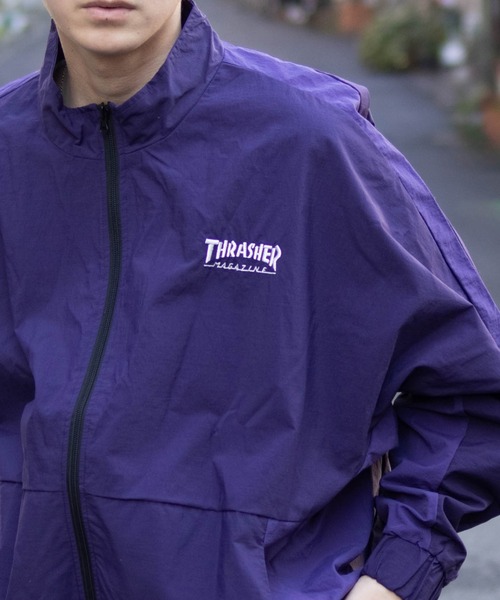THRASHER（スラッシャー）の「【THRASHER/スラッシャー】 裏メッシュブルゾン（ブルゾン・メンズ・グリーン/ホワイト/ブラック/ブラック×グレー/パープル/グレー・L/XL/M）」の17枚目の写真