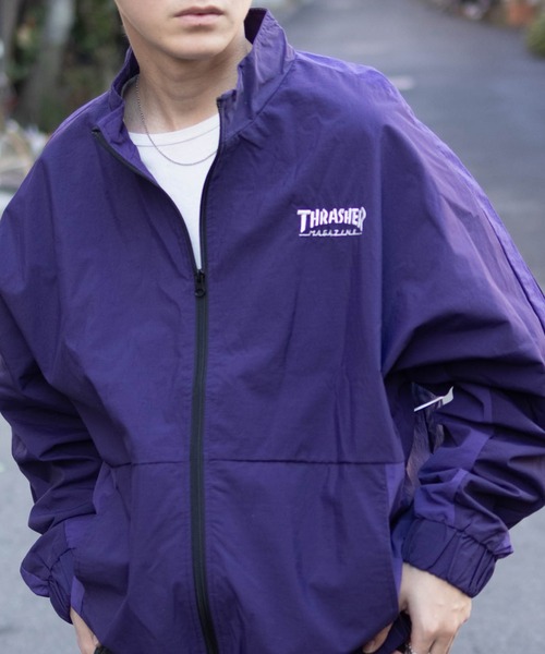 THRASHER（スラッシャー）の「【THRASHER/スラッシャー】 裏メッシュブルゾン（ブルゾン・メンズ・グリーン/ホワイト/ブラック/ブラック×グレー/パープル/グレー・L/XL/M）」の18枚目の写真