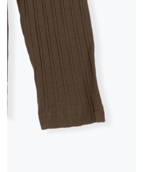 Samansa Mos2(サマンサ モスモス)の「パターンメッシュレース付ハイネックカットソー(Tシャツ/カットソー・レディース・キナリ/チャコールグレー/ベージュ/モカ・F)」の16枚目の写真