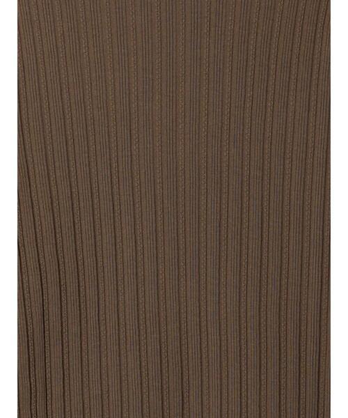 Samansa Mos2(サマンサ モスモス)の「パターンメッシュレース付ハイネックカットソー(Tシャツ/カットソー・レディース・キナリ/チャコールグレー/ベージュ/モカ・F)」の19枚目の写真