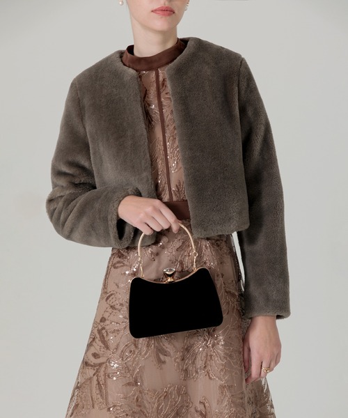 Leja（レジャ）の「【LEJA】ドレスに合うアウターノーカラークルー