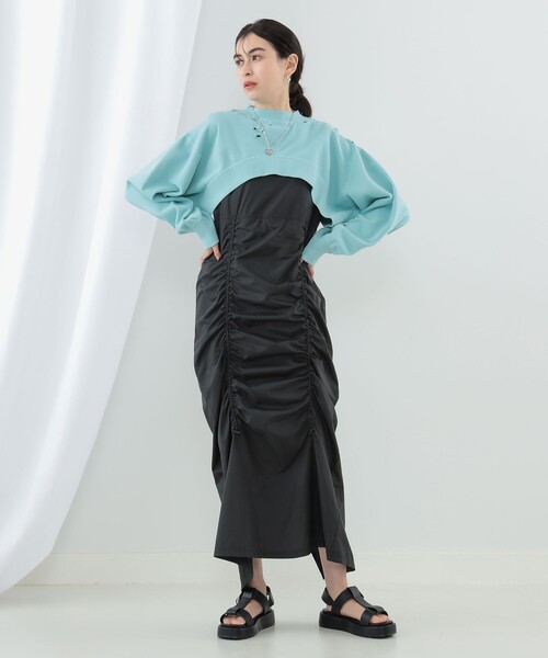 Ray BEAMS（レイビームス）の「PENNEY’S × Ray BEAMS / 別注 ショート スウェット（スウェット・レディース・サックスブルー/ナチュラル・ONE SIZE）」の9枚目の写真