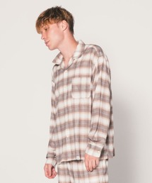 L/S ORG OMBRE CHECK SHIRT "EWAN"