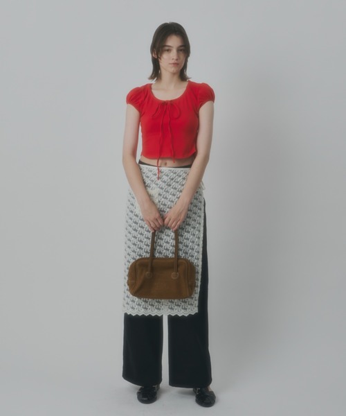 セール】ribbon wrap skirt / リボン巻きスカート（スカート）｜GIUNON 