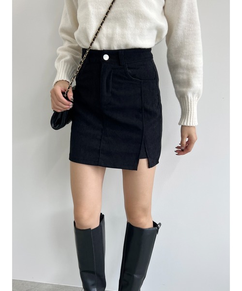 PHILLY（フィリー）の「【PHILLY】コーデュロイタイトミニスカート（スカート・レディース・アイボリー/ブラック・FREE）」の12枚目の写真