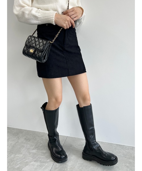 PHILLY（フィリー）の「【PHILLY】コーデュロイタイトミニスカート（スカート・レディース・アイボリー/ブラック・FREE）」の13枚目の写真