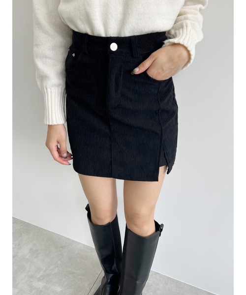 PHILLY（フィリー）の「【PHILLY】コーデュロイタイトミニスカート（スカート・レディース・アイボリー/ブラック・FREE）」の14枚目の写真