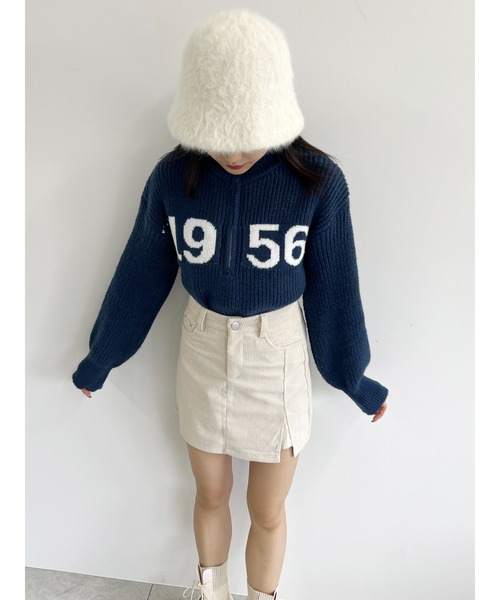 PHILLY（フィリー）の「【PHILLY】コーデュロイタイトミニスカート（スカート・レディース・アイボリー/ブラック・FREE）」の3枚目の写真