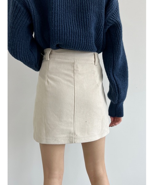 PHILLY（フィリー）の「【PHILLY】コーデュロイタイトミニスカート（スカート・レディース・アイボリー/ブラック・FREE）」の5枚目の写真