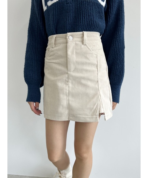 PHILLY（フィリー）の「【PHILLY】コーデュロイタイトミニスカート（スカート・レディース・アイボリー/ブラック・FREE）」の7枚目の写真