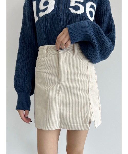 PHILLY（フィリー）の「【PHILLY】コーデュロイタイトミニスカート（スカート・レディース・アイボリー/ブラック・FREE）」の8枚目の写真