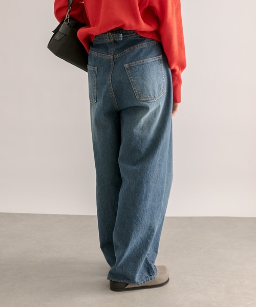 RIVE DROITE（リヴドロワ）の「MONN.:.(モン)/タックワイドデニム（デニムパンツ・レディース・ブルー・38/36）」の18枚目の写真