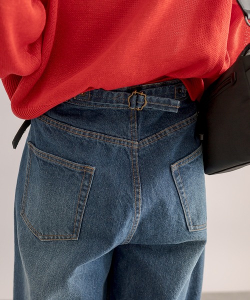 RIVE DROITE（リヴドロワ）の「MONN.:.(モン)/タックワイドデニム（デニムパンツ・レディース・ブルー・38/36）」の21枚目の写真