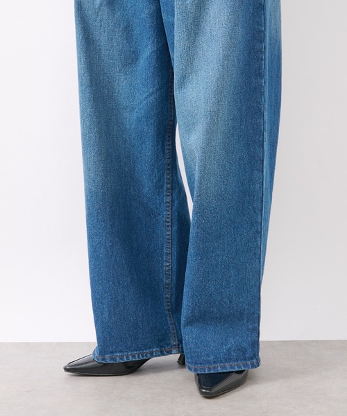 RIVE DROITE（リヴドロワ）の「MONN.:.(モン)/タックワイドデニム（デニムパンツ・レディース・ブルー・38/36）」の19枚目の写真