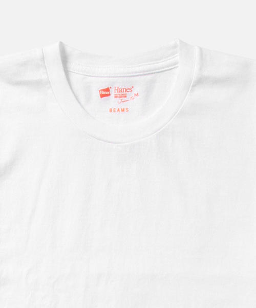 BEAMS（ビームス）の「HANES / T-SHIRTS Japan Fit ジャパンフィット（2枚組）クルーネックTシャツ（Tシャツ/カットソー・メンズ・ホワイト・X-LARGE/LARGE/SMALL/MEDIUM）」の2枚目の写真