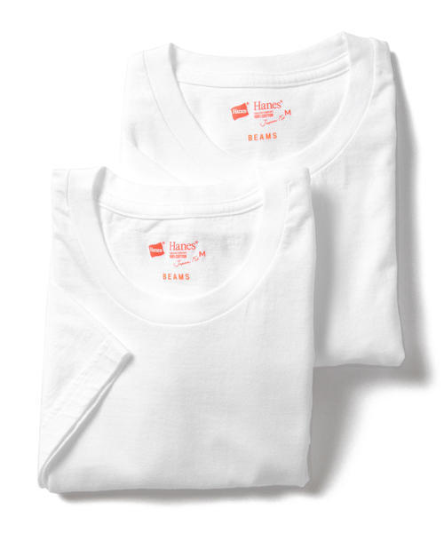 BEAMS（ビームス）の「HANES / T-SHIRTS Japan Fit ジャパンフィット（2枚組）クルーネックTシャツ（Tシャツ/カットソー・メンズ・ホワイト・X-LARGE/LARGE/SMALL/MEDIUM）」の6枚目の写真
