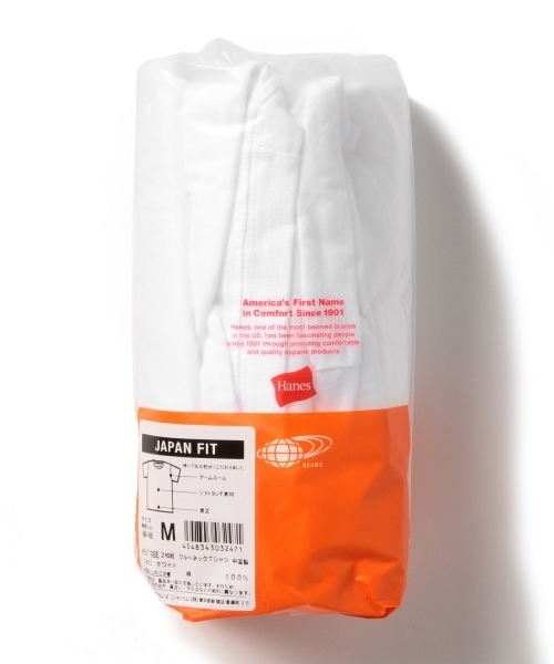 BEAMS（ビームス）の「HANES / T-SHIRTS Japan Fit ジャパンフィット（2枚組）クルーネックTシャツ（Tシャツ/カットソー・メンズ・ホワイト・X-LARGE/LARGE/SMALL/MEDIUM）」の9枚目の写真