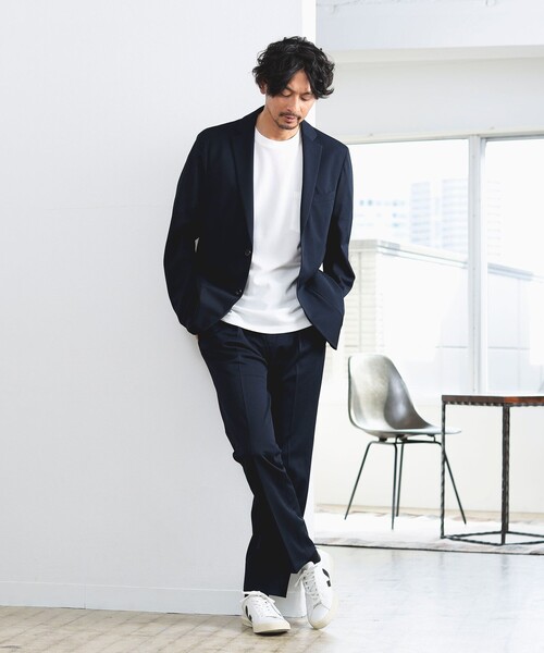 B:MING by BEAMS（ビーミングバイビームス）の「B:MING by BEAMS / NOMAD Breeze Cool(R) メッシュ 1プリーツ スラックス 24SS (セットアップ対応)（スーツパンツ・メンズ・チャコールグレー/ネイビー/オリーブ・X-LARGE/LARGE/MEDIUM/SMALL）」の10枚目の写真