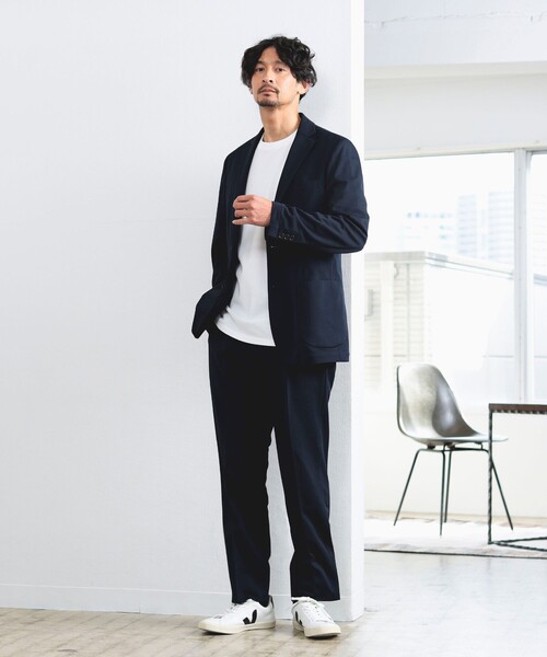 B:MING by BEAMS（ビーミングバイビームス）の「B:MING by BEAMS / NOMAD Breeze Cool(R) メッシュ 1プリーツ スラックス 24SS (セットアップ対応)（スーツパンツ・メンズ・チャコールグレー/ネイビー/オリーブ・X-LARGE/LARGE/MEDIUM/SMALL）」の11枚目の写真