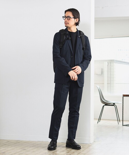 B:MING by BEAMS（ビーミングバイビームス）の「B:MING by BEAMS / NOMAD Breeze Cool(R) メッシュ 1プリーツ スラックス 24SS (セットアップ対応)（スーツパンツ・メンズ・チャコールグレー/ネイビー/オリーブ・X-LARGE/LARGE/MEDIUM/SMALL）」の14枚目の写真