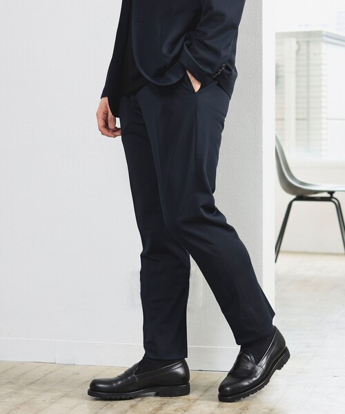 B:MING by BEAMS（ビーミングバイビームス）の「B:MING by BEAMS / NOMAD Breeze Cool(R) メッシュ 1プリーツ スラックス 24SS (セットアップ対応)（スーツパンツ・メンズ・チャコールグレー/ネイビー/オリーブ・X-LARGE/LARGE/MEDIUM/SMALL）」の15枚目の写真
