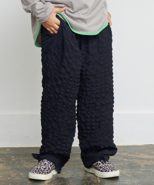 CALMIA（カルミア）の「シャーリング裾ベルトロングパンツ（90～150cm）（その他パンツ・キッズ・ブラウン/オレンジ/ブラック・100/150/140/120/110/130/90）」の2枚目の写真