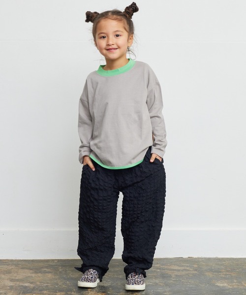 CALMIA（カルミア）の「シャーリング裾ベルトロングパンツ（90～150cm）（その他パンツ・キッズ・ブラウン/オレンジ/ブラック・100/150/140/120/110/130/90）」の7枚目の写真