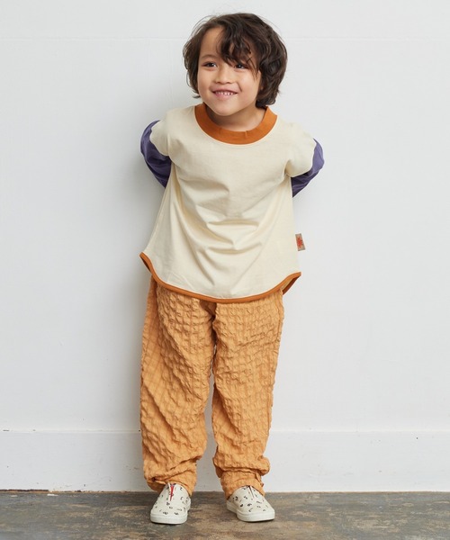 CALMIA（カルミア）の「シャーリング裾ベルトロングパンツ（90～150cm）（その他パンツ・キッズ・ブラウン/オレンジ/ブラック・100/150/140/120/110/130/90）」の18枚目の写真