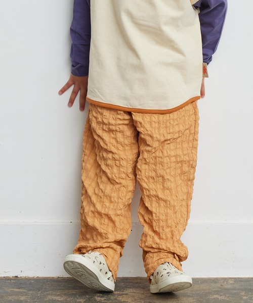 CALMIA（カルミア）の「シャーリング裾ベルトロングパンツ（90～150cm）（その他パンツ・キッズ・ブラウン/オレンジ/ブラック・100/150/140/120/110/130/90）」の16枚目の写真