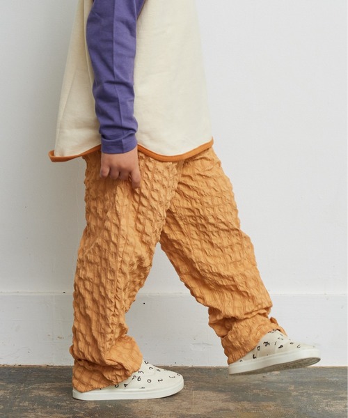 CALMIA（カルミア）の「シャーリング裾ベルトロングパンツ（90～150cm）（その他パンツ・キッズ・ブラウン/オレンジ/ブラック・100/150/140/120/110/130/90）」の17枚目の写真